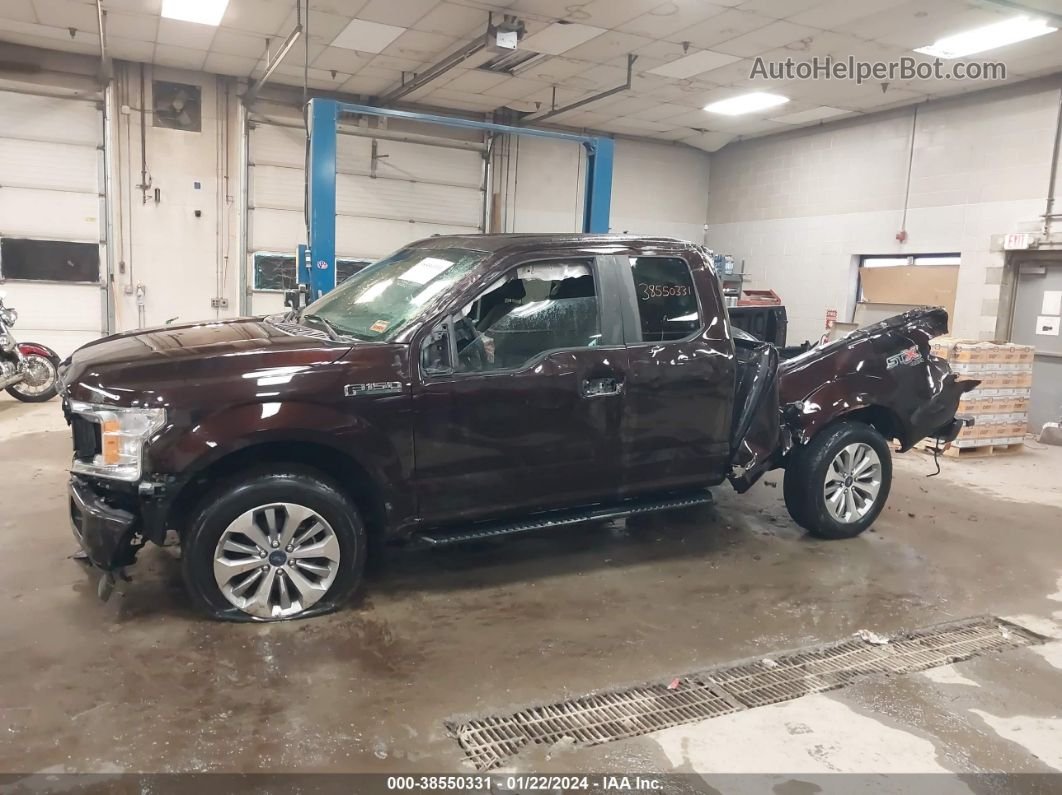 2018 Ford F-150 Xl Brown vin: 1FTEX1EP2JFB47450