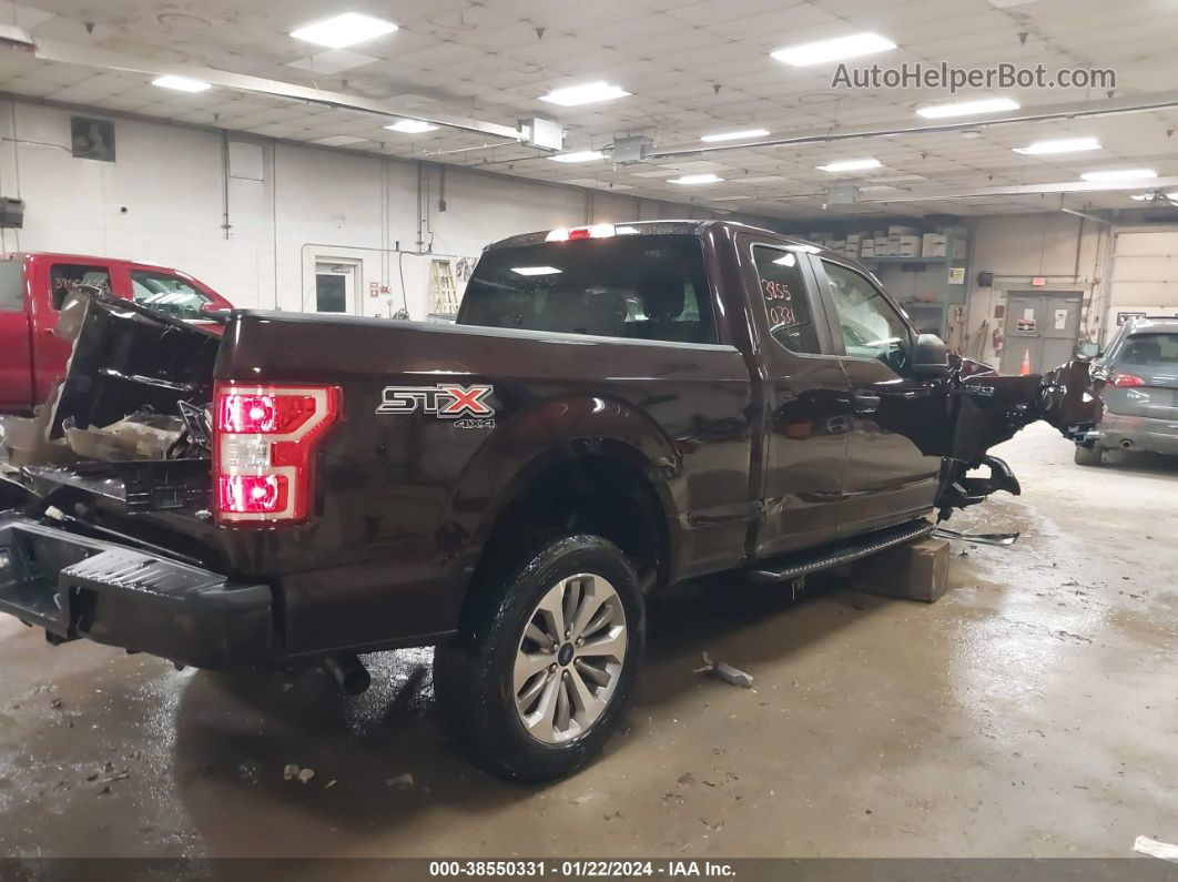 2018 Ford F-150 Xl Brown vin: 1FTEX1EP2JFB47450