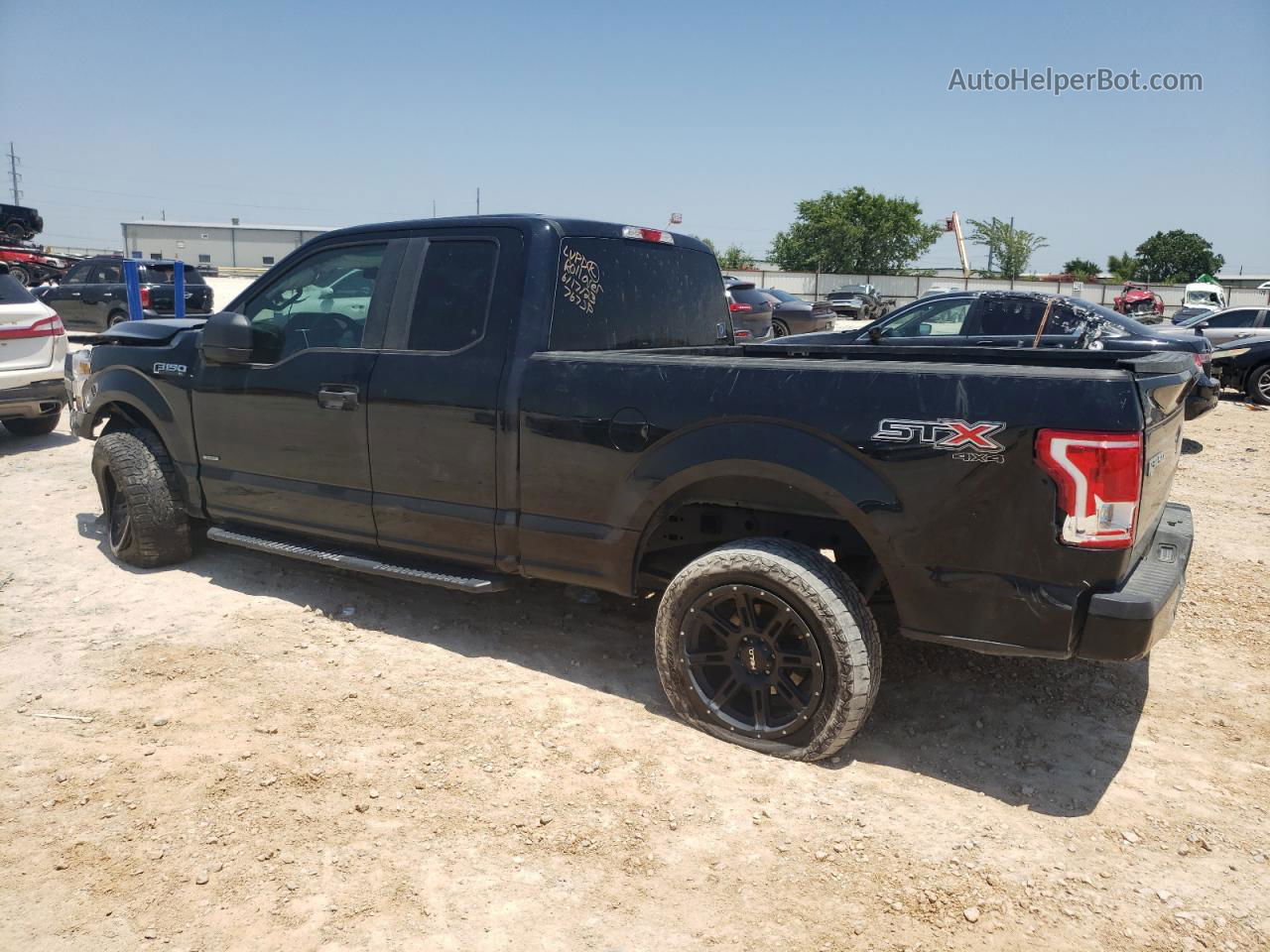 2017 Ford F150 Super Cab Black vin: 1FTEX1EP3HFC57420