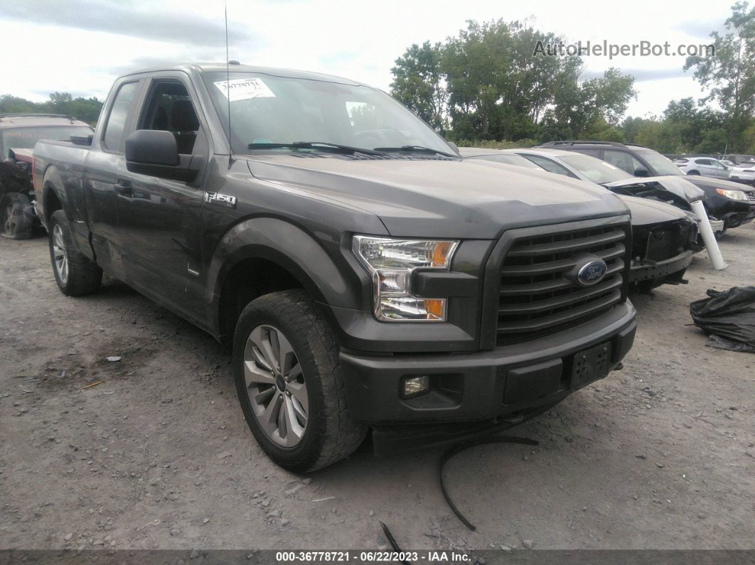 2017 Ford F-150 Xl/xlt/lariat Gray vin: 1FTEX1EP4HFA95247