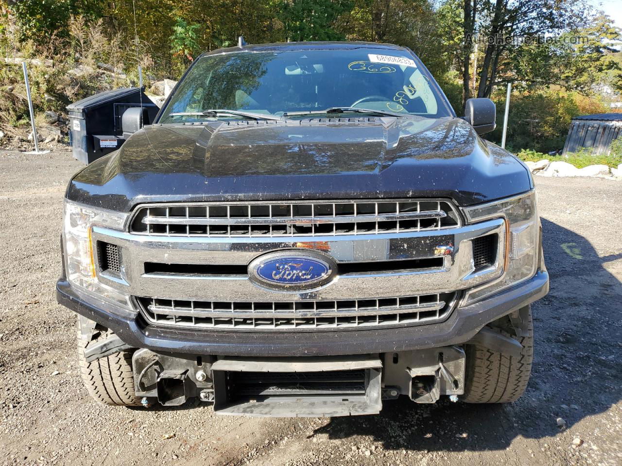 2019 Ford F150 Super Cab Black vin: 1FTEX1EP5KKD02629