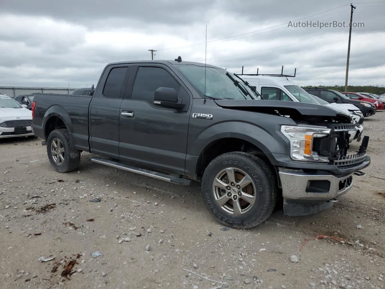 2020 Ford F150 Super Cab Charcoal vin: 1FTEX1EP5LKF52776