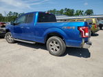 2017 Ford F150 Super Cab Blue vin: 1FTEX1EP6HFB31052