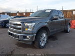 2017 Ford F-150 Lariat Серый vin: 1FTEX1EP7HFA14015