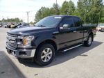 2018 Ford F150 Super Cab Black vin: 1FTEX1EP7JKE98877