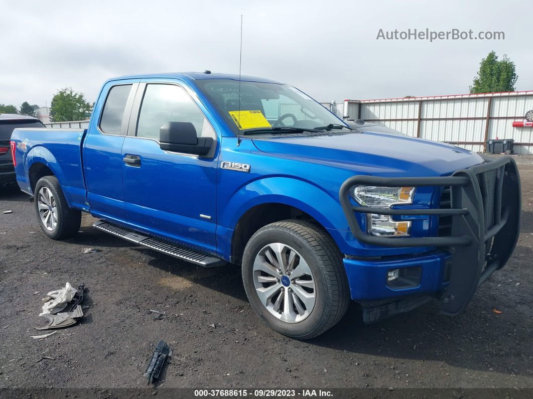 2017 Ford F-150 Xl/xlt/lariat Blue vin: 1FTEX1EP8HKD60436