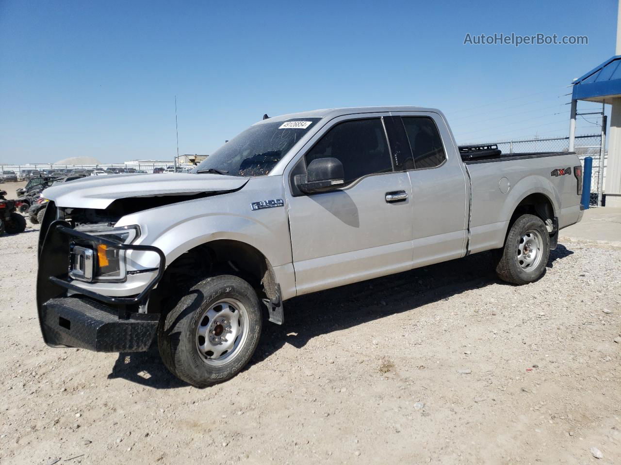 2019 Ford F150 Super Cab Серебряный vin: 1FTEX1EP8KFA54952