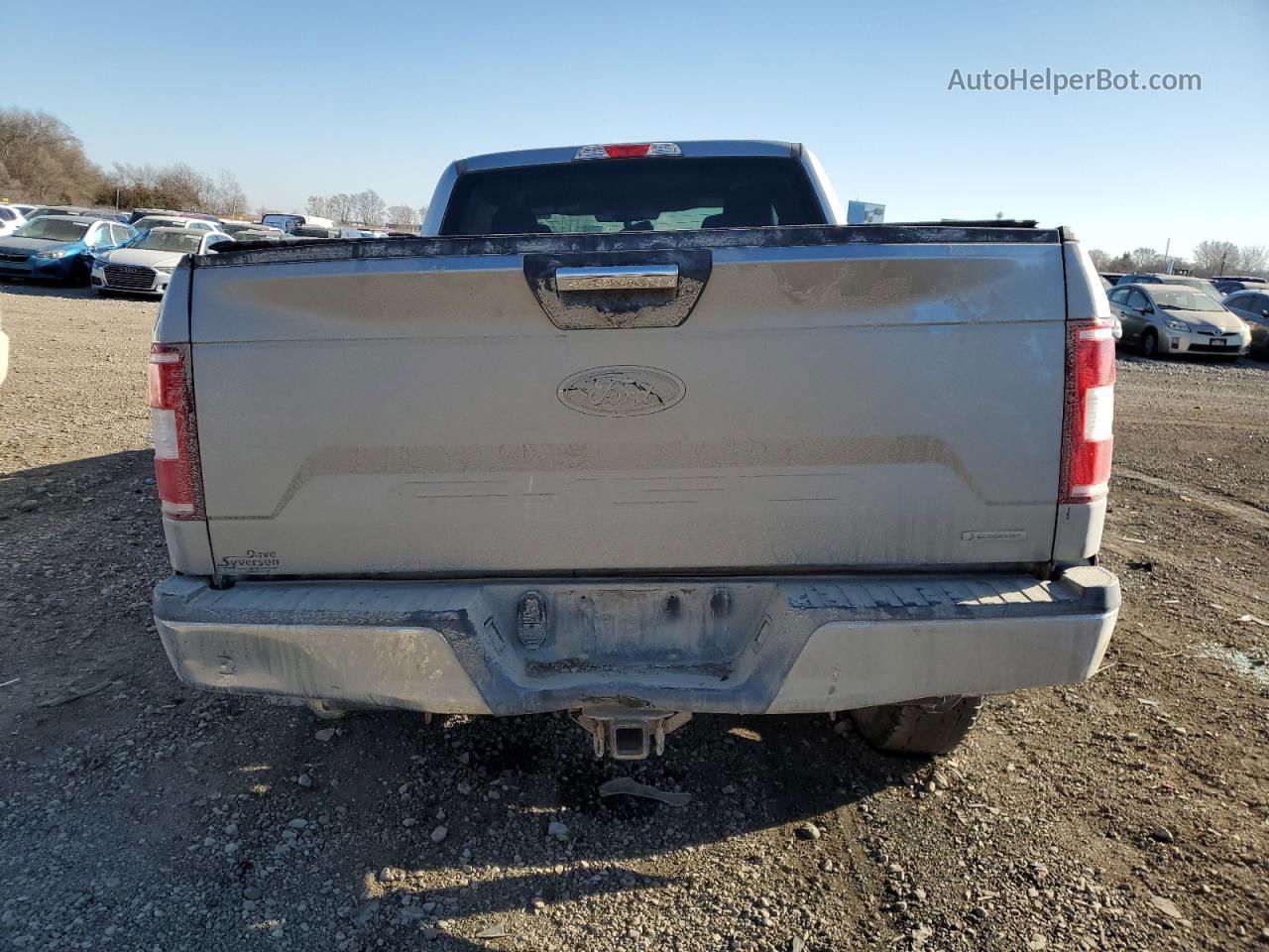 2020 Ford F150 Super Cab Silver vin: 1FTEX1EP8LKE95683