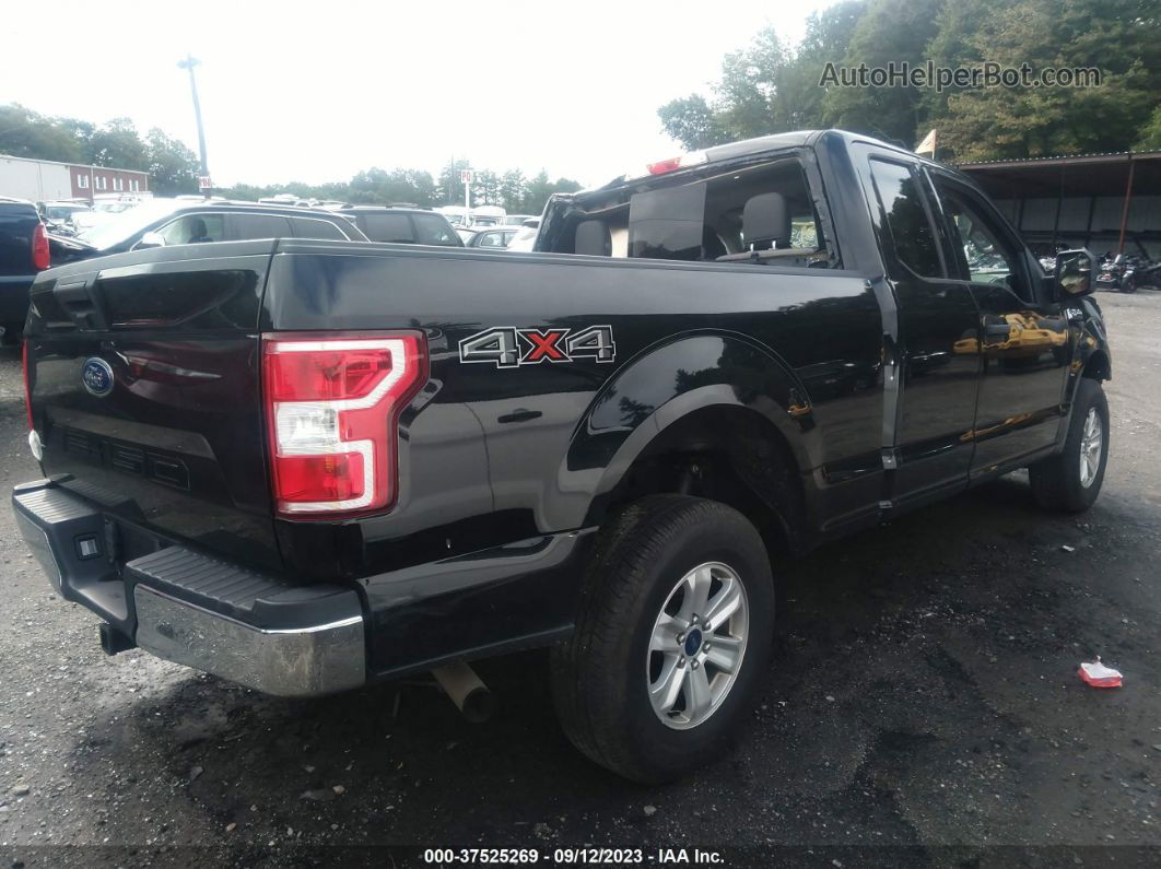 2019 Ford F-150 Xlt Black vin: 1FTEX1EP9KFB96114