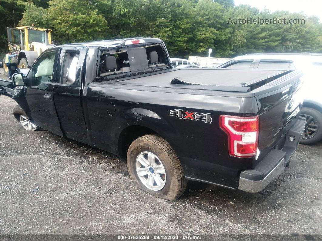 2019 Ford F-150 Xlt Black vin: 1FTEX1EP9KFB96114