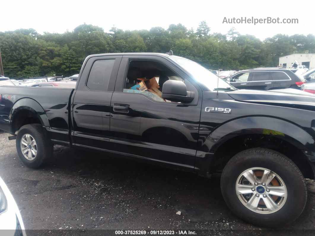 2019 Ford F-150 Xlt Black vin: 1FTEX1EP9KFB96114