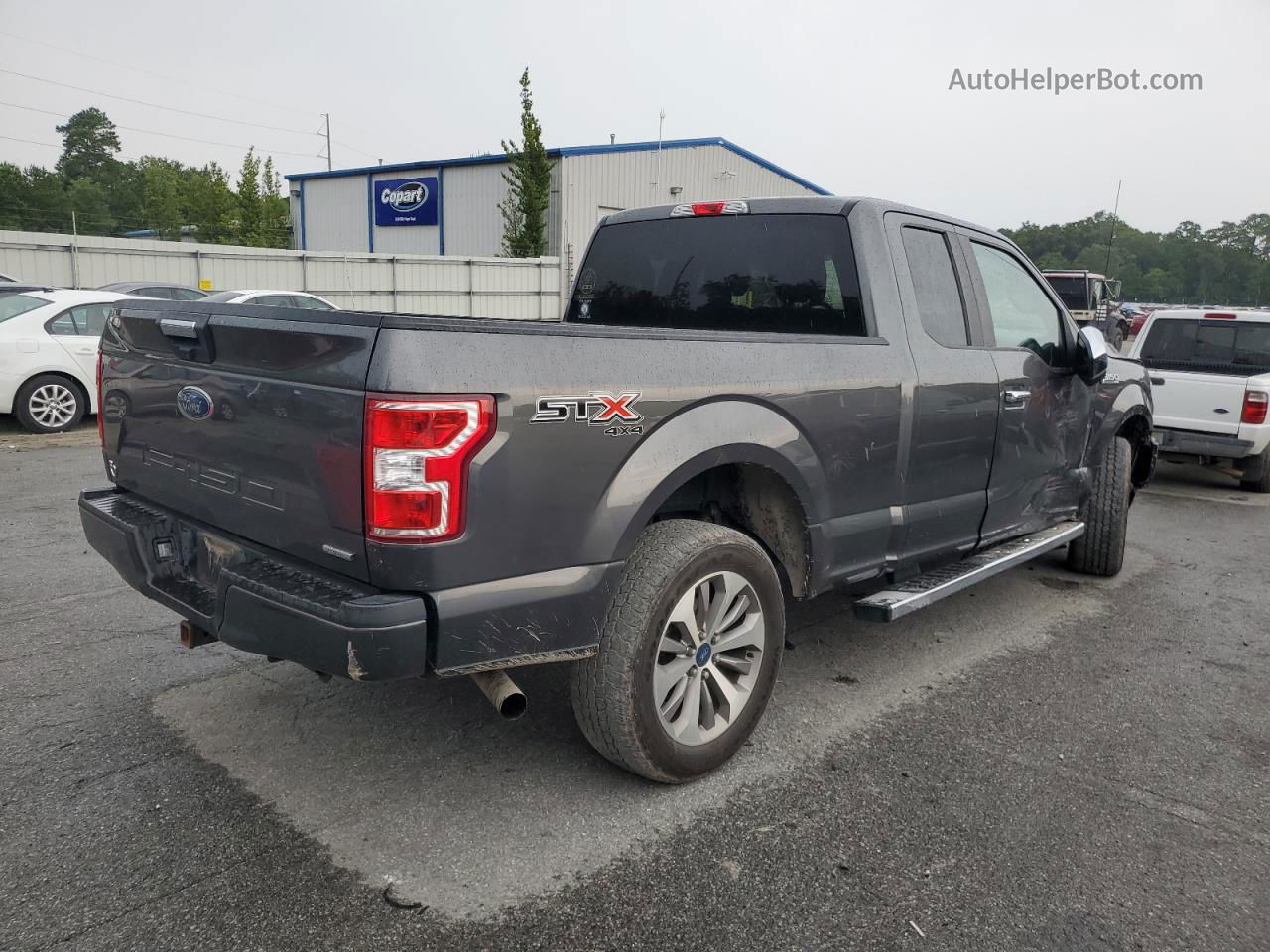 2018 Ford F150 Super Cab Black vin: 1FTEX1EPXJFB10159