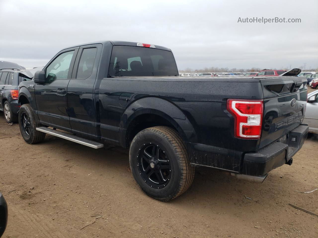 2018 Ford F150 Super Cab Black vin: 1FTEX1EPXJFC11721