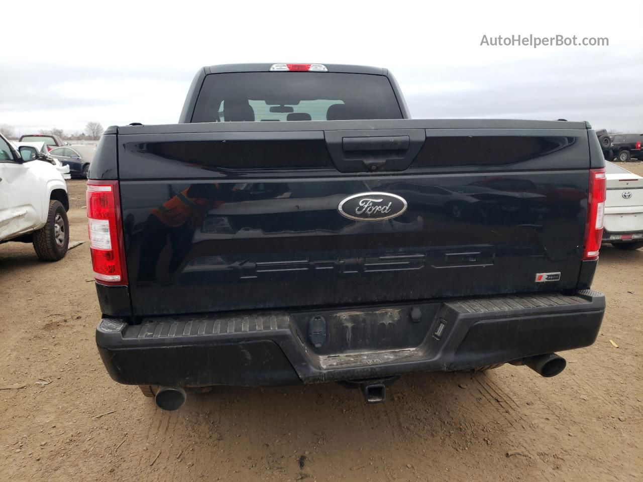 2018 Ford F150 Super Cab Черный vin: 1FTEX1EPXJFC11721