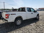 2018 Ford F150 Super Cab White vin: 1FTEX1EPXJFE54364