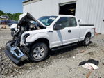 2018 Ford F150 Super Cab White vin: 1FTEX1EPXJFE54364