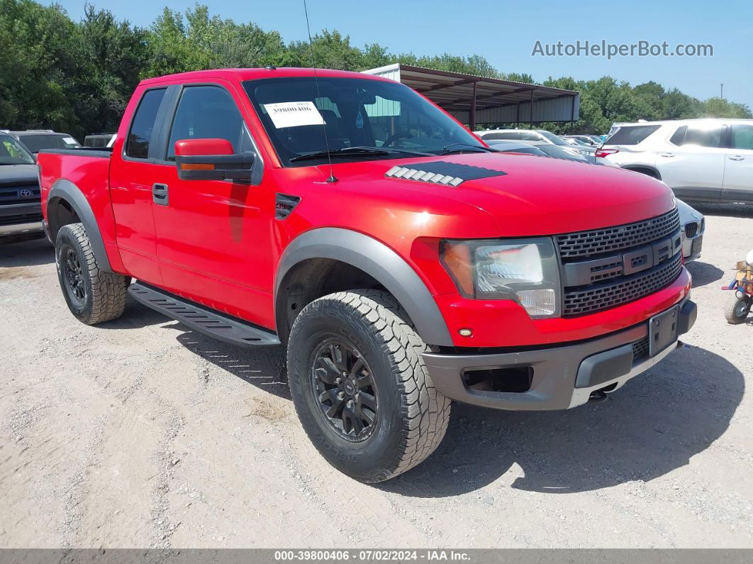 2010 Ford F-150 Svt Raptor Red vin: 1FTEX1EV4AFB06610