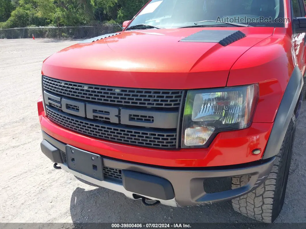 2010 Ford F-150 Svt Raptor Red vin: 1FTEX1EV4AFB06610