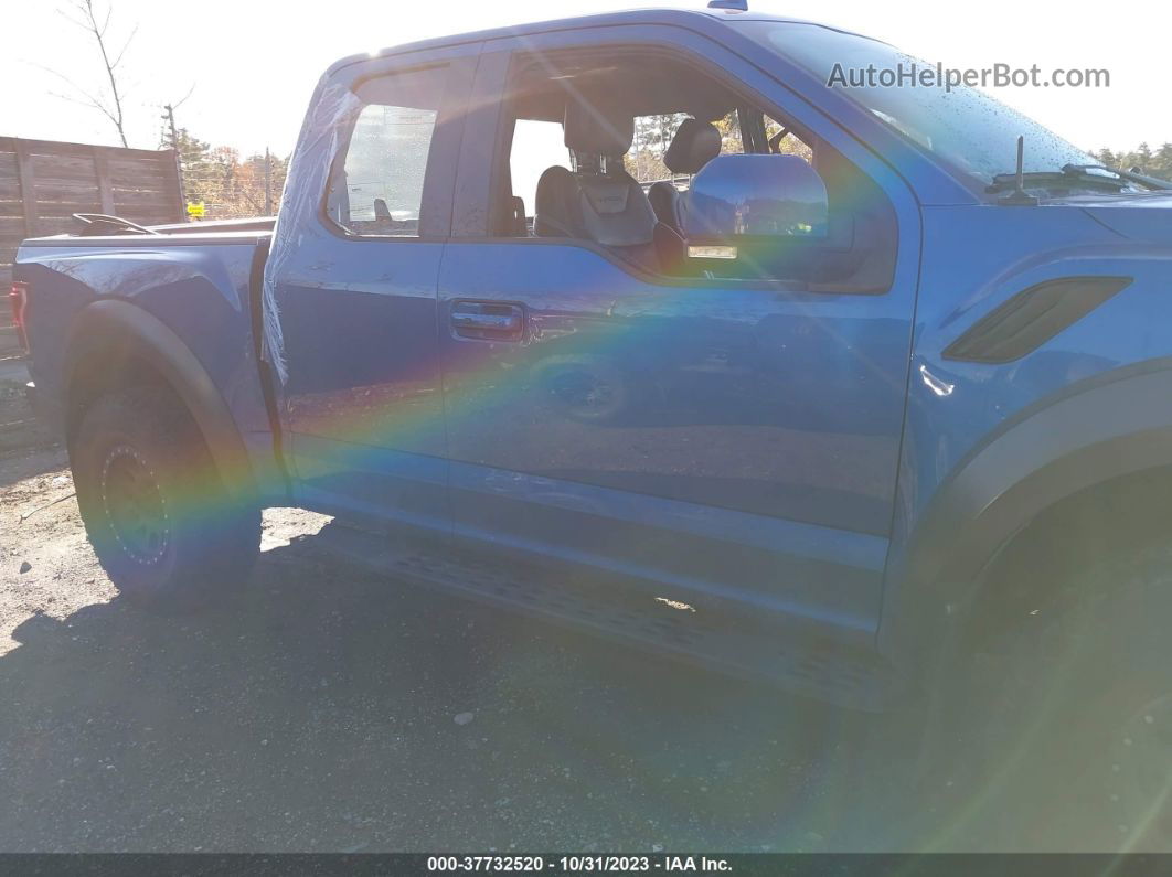 2019 Ford F-150 Raptor Blue vin: 1FTEX1RGXKFA99725