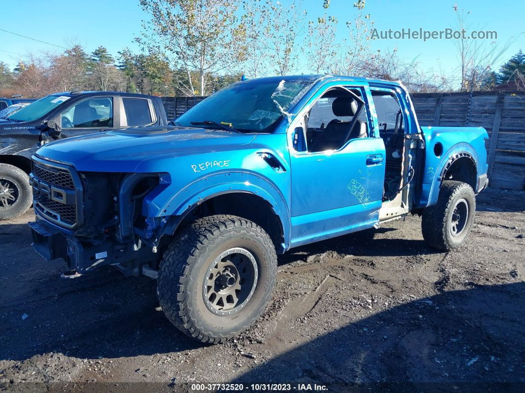 2019 Ford F-150 Raptor Blue vin: 1FTEX1RGXKFA99725