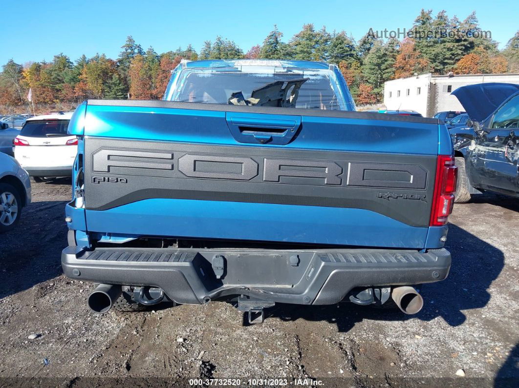 2019 Ford F-150 Raptor Blue vin: 1FTEX1RGXKFA99725