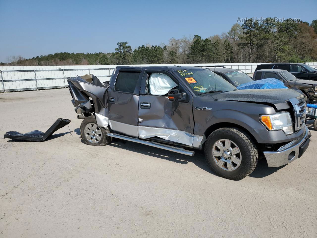 2011 Ford F150 Supercrew Gray vin: 1FTFW1CF1BFC84432