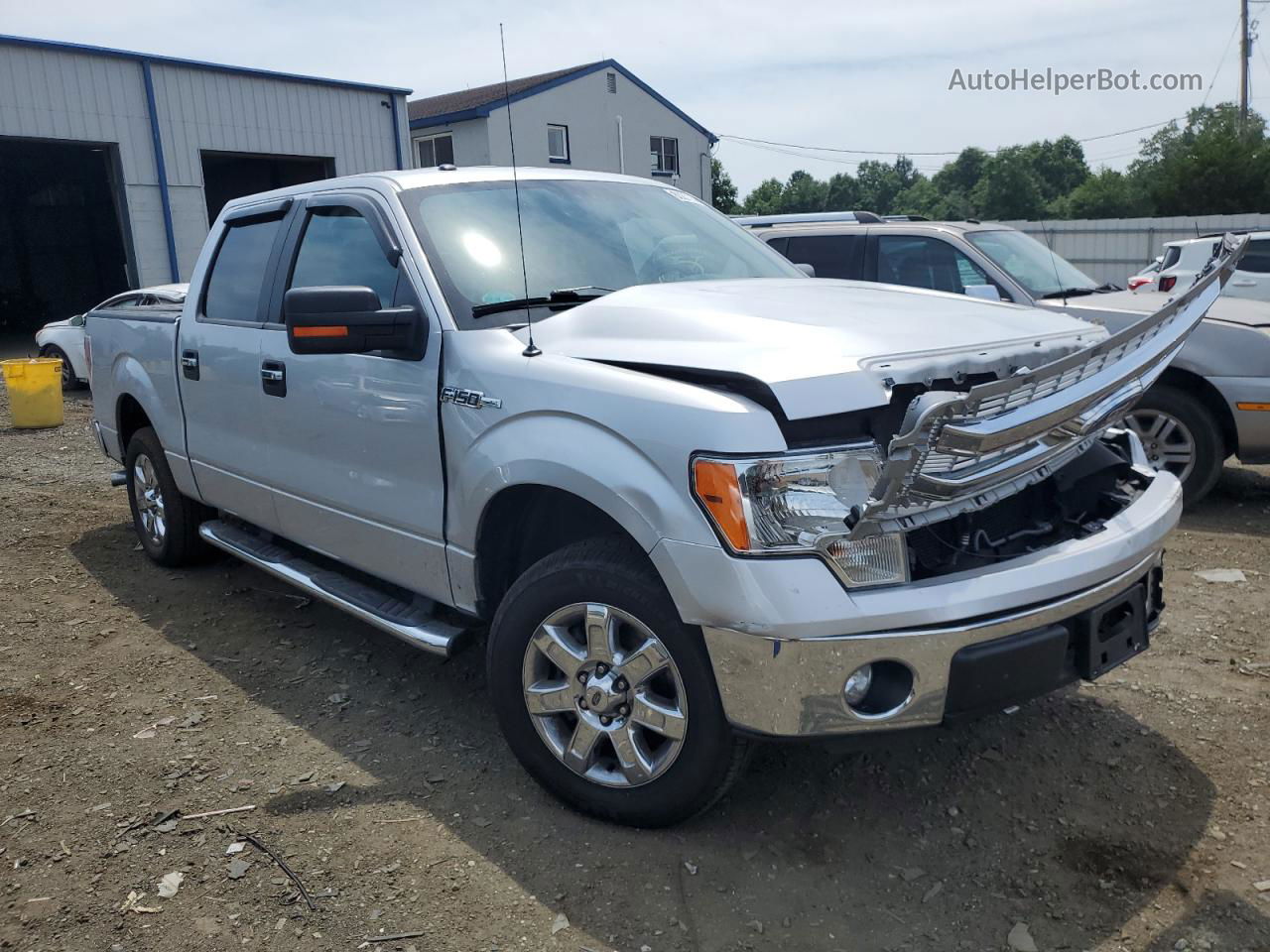 2014 Ford F150 Supercrew Silver vin: 1FTFW1CF2EFC87117