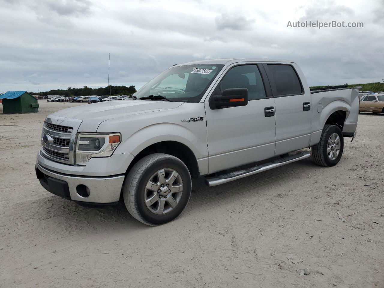 2014 Ford F150 Supercrew Серебряный vin: 1FTFW1CF2EKF69751