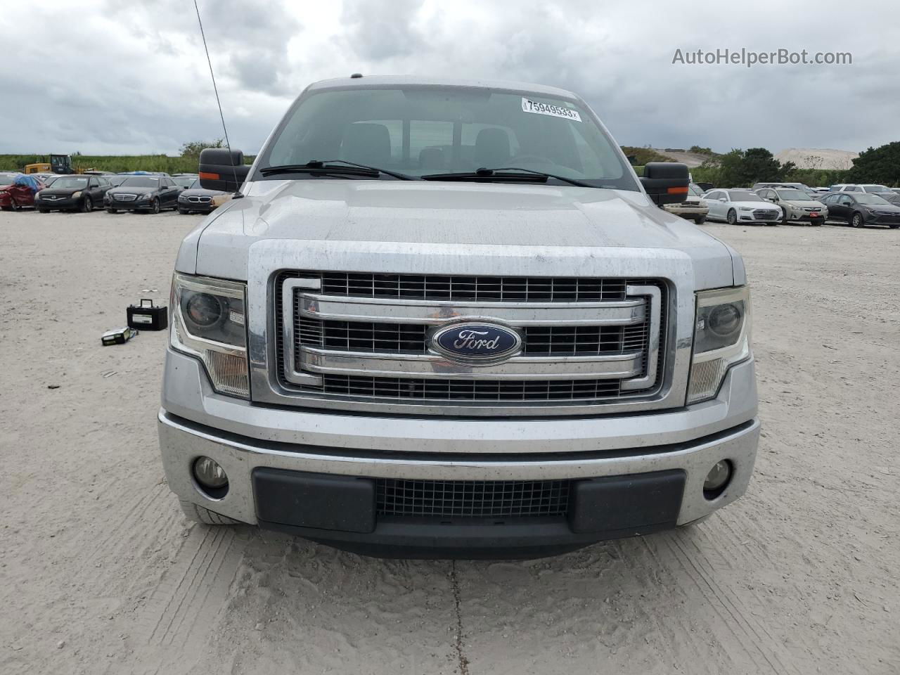 2014 Ford F150 Supercrew Silver vin: 1FTFW1CF2EKF69751