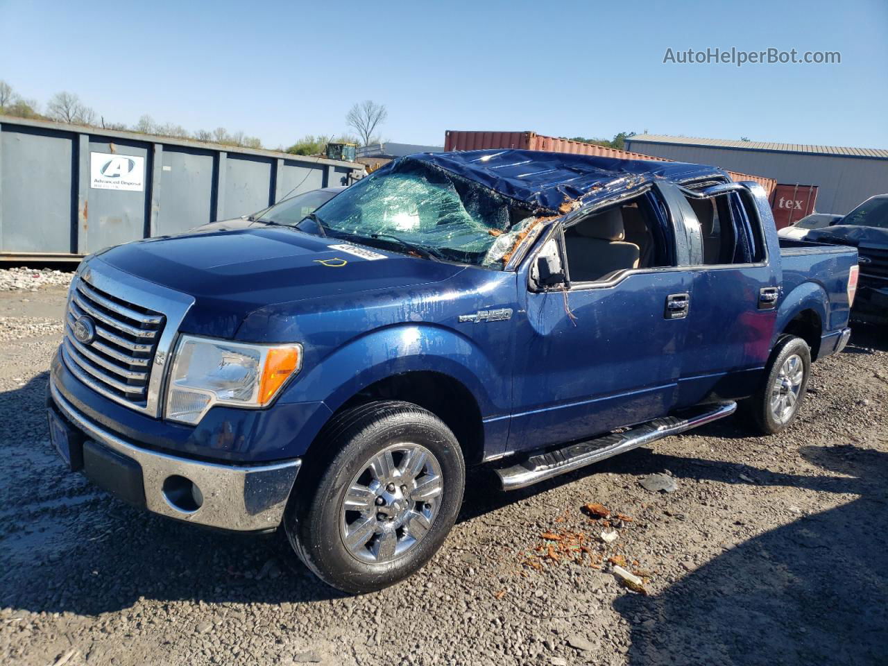 2011 Ford F150 Supercrew Blue vin: 1FTFW1CF3BFA32018