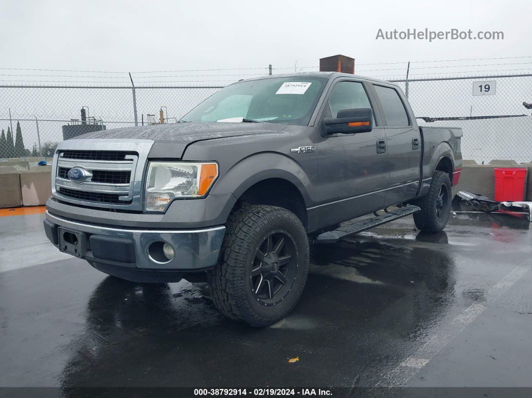 2014 Ford F-150 Xlt Gray vin: 1FTFW1CF4EKD45574