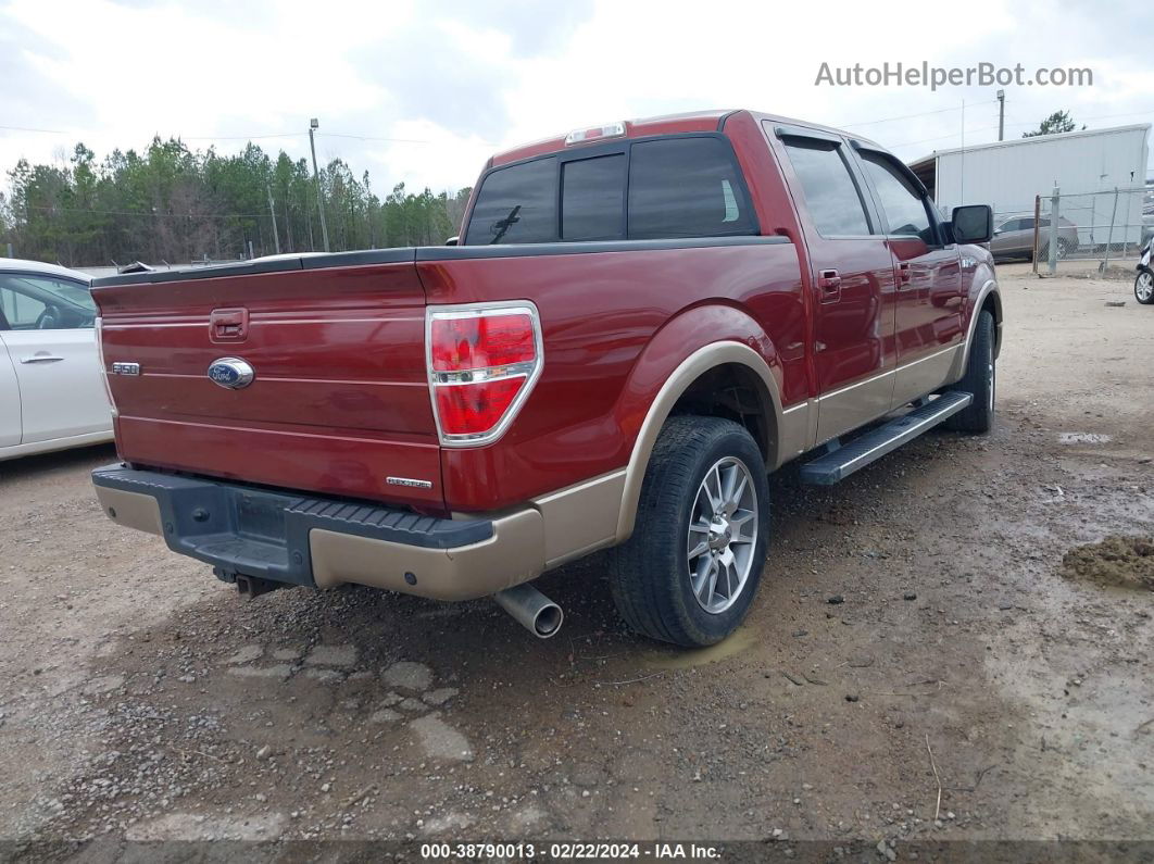 2014 Ford F-150 Lariat Темно-бордовый vin: 1FTFW1CF4EKE61731