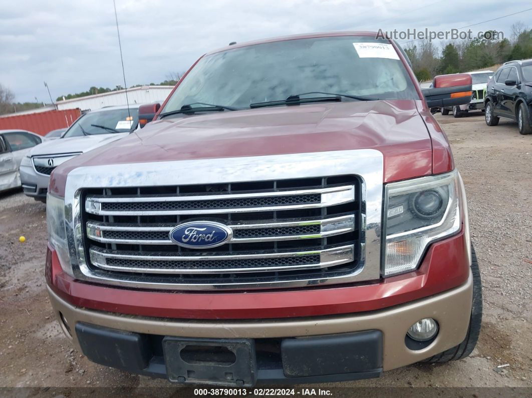 2014 Ford F-150 Lariat Темно-бордовый vin: 1FTFW1CF4EKE61731