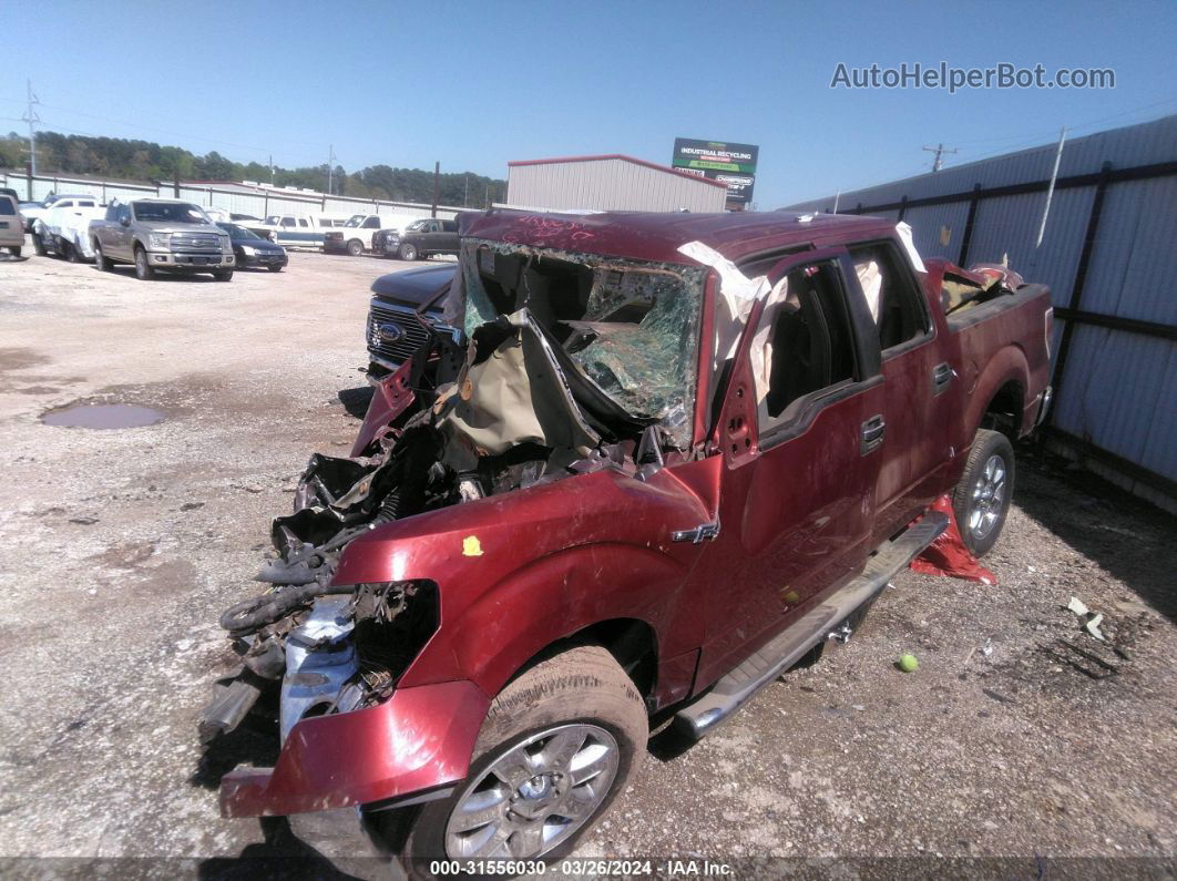 2014 Ford F-150 Xlt Burgundy vin: 1FTFW1CF4EKF20843