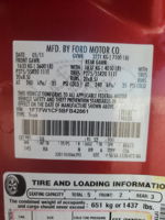2011 Ford F150 Supercrew Красный vin: 1FTFW1CF5BFB42861