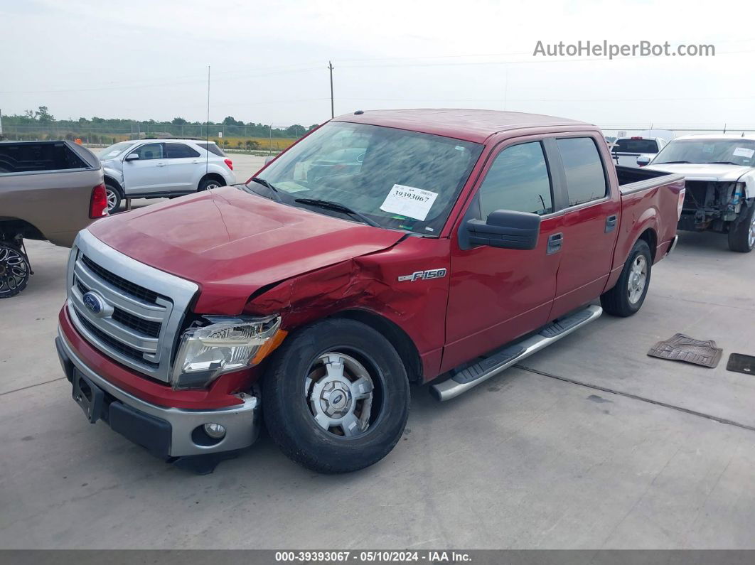 2014 Ford F-150 Xlt Red vin: 1FTFW1CF5EFA27813