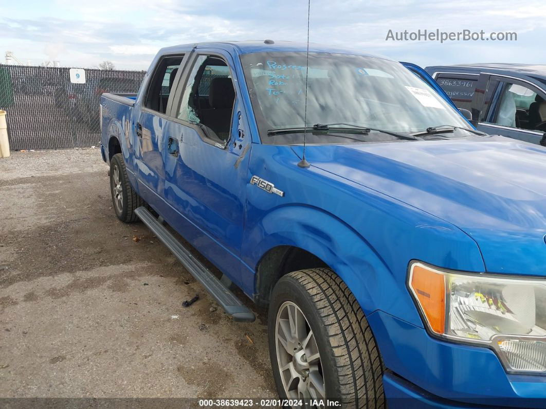 2014 Ford F-150 Stx Blue vin: 1FTFW1CF5EKF21029