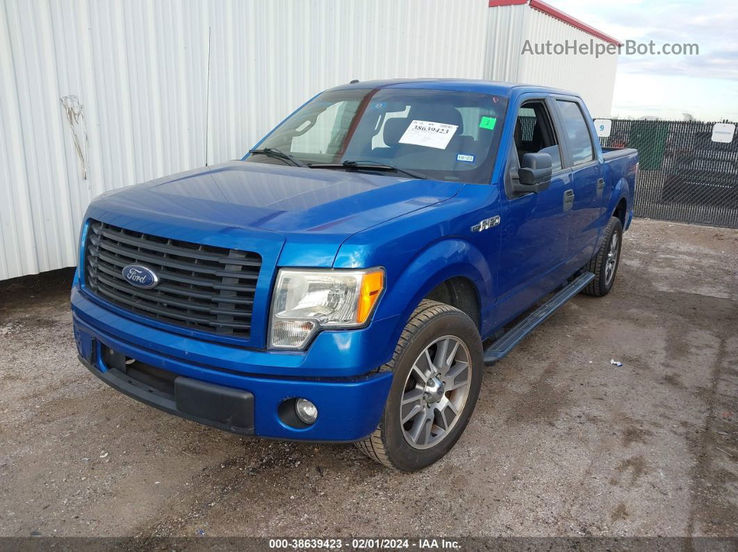 2014 Ford F-150 Stx Синий vin: 1FTFW1CF5EKF21029