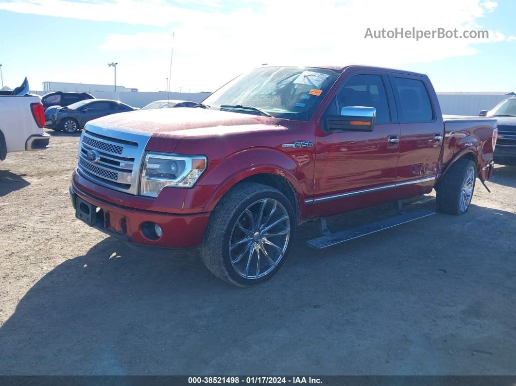 2014 Ford F-150 Platinum Red vin: 1FTFW1CF6EFB16712