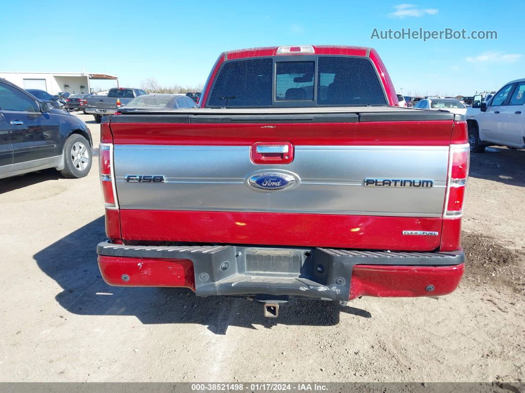 2014 Ford F-150 Platinum Красный vin: 1FTFW1CF6EFB16712