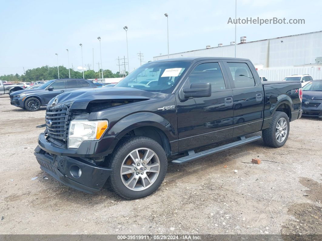 2014 Ford F-150 Stx Black vin: 1FTFW1CF9EKF90743