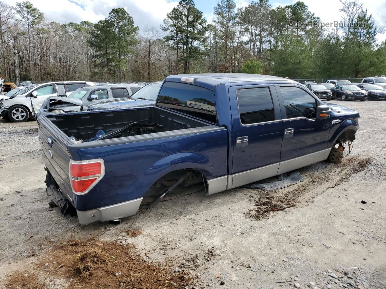 2011 Ford F150 Supercrew Blue vin: 1FTFW1CFXBKD07780