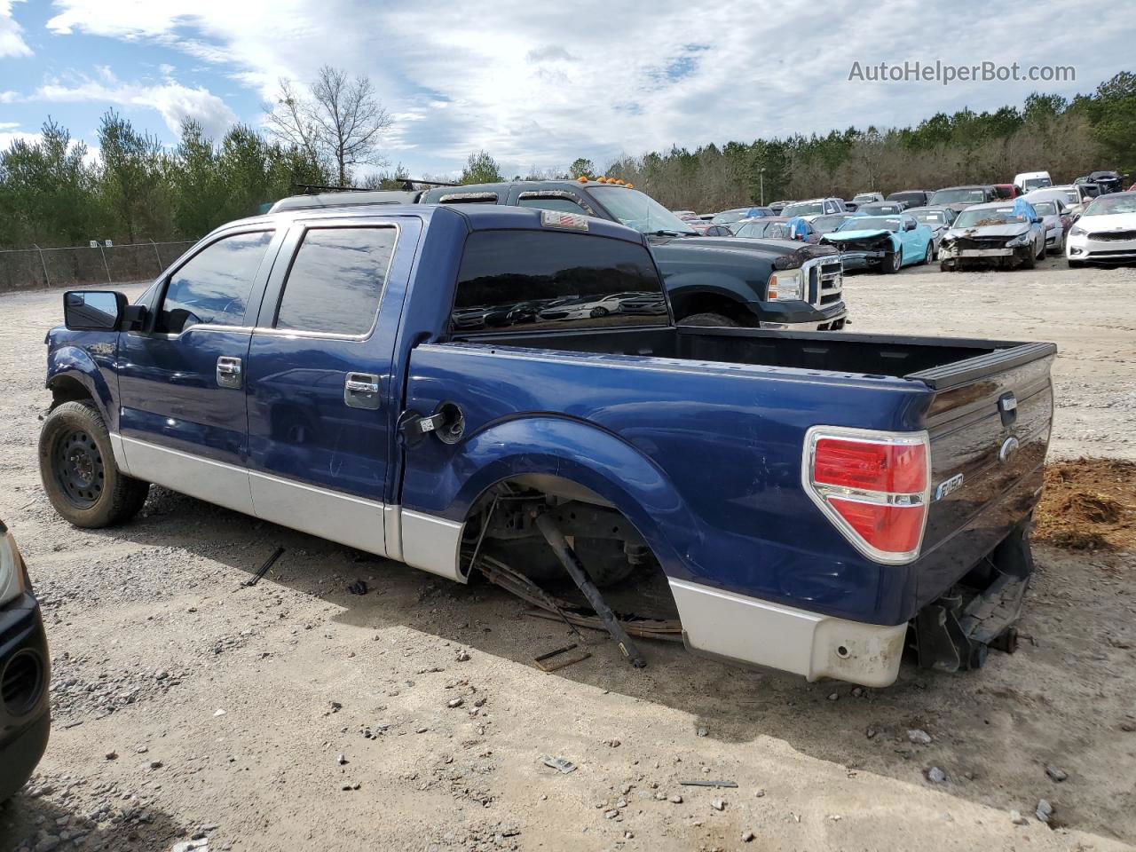 2011 Ford F150 Supercrew Blue vin: 1FTFW1CFXBKD07780