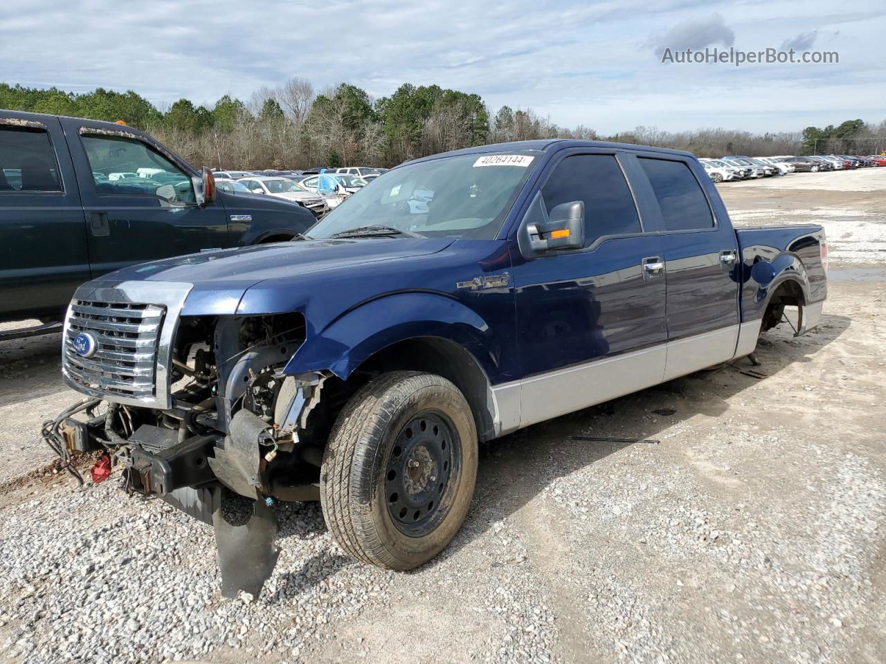 2011 Ford F150 Supercrew Синий vin: 1FTFW1CFXBKD07780