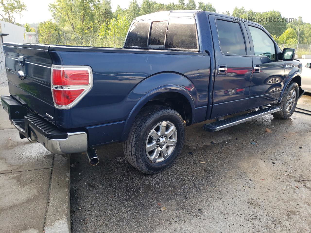 2014 Ford F150 Supercrew Blue vin: 1FTFW1CFXEFB43542