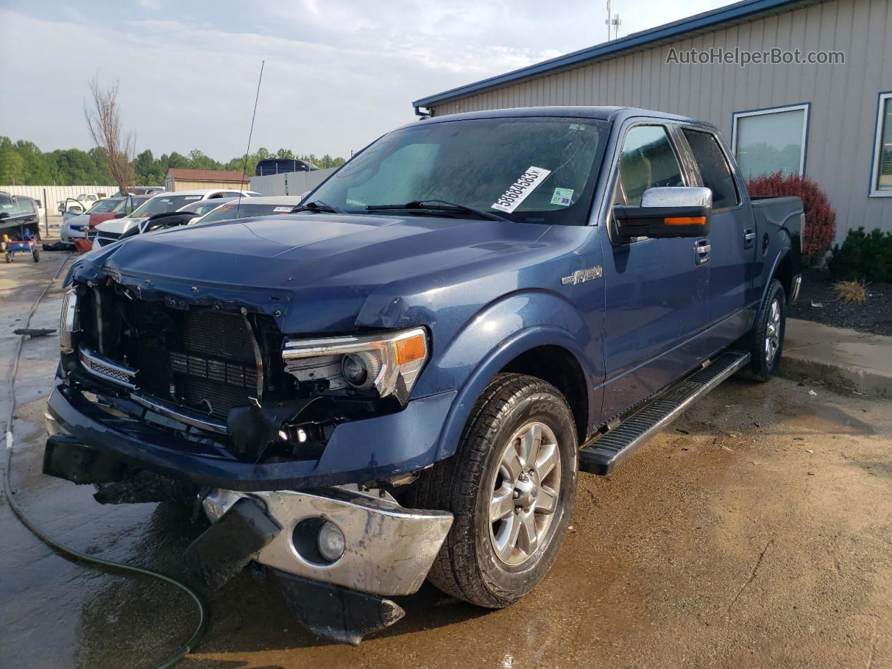 2014 Ford F150 Supercrew Blue vin: 1FTFW1CFXEFB43542