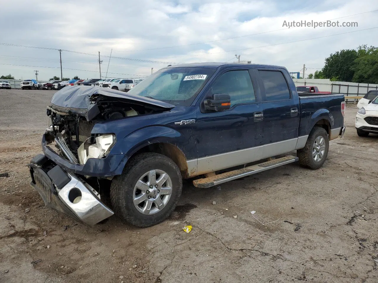 2014 Ford F150 Supercrew Blue vin: 1FTFW1CFXEFD09378