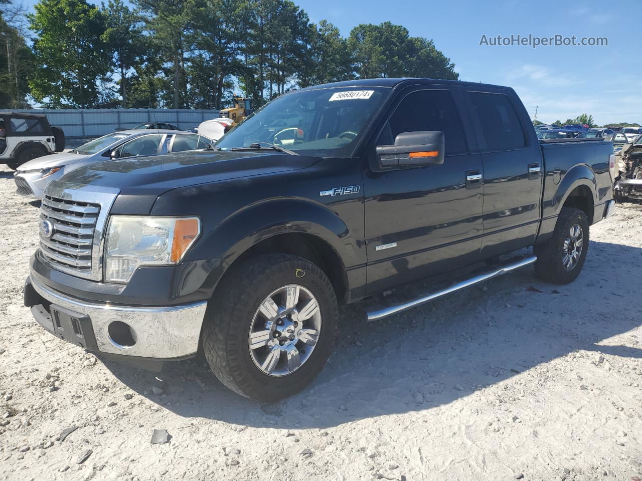 2011 Ford F150 Supercrew Black vin: 1FTFW1CT0BFA57383