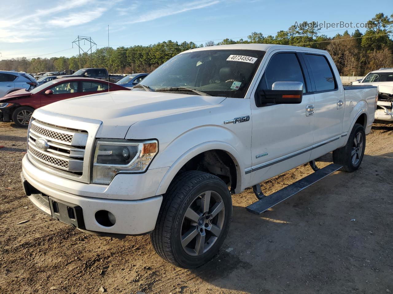 2014 Ford F150 Supercrew White vin: 1FTFW1CT1EFB56430