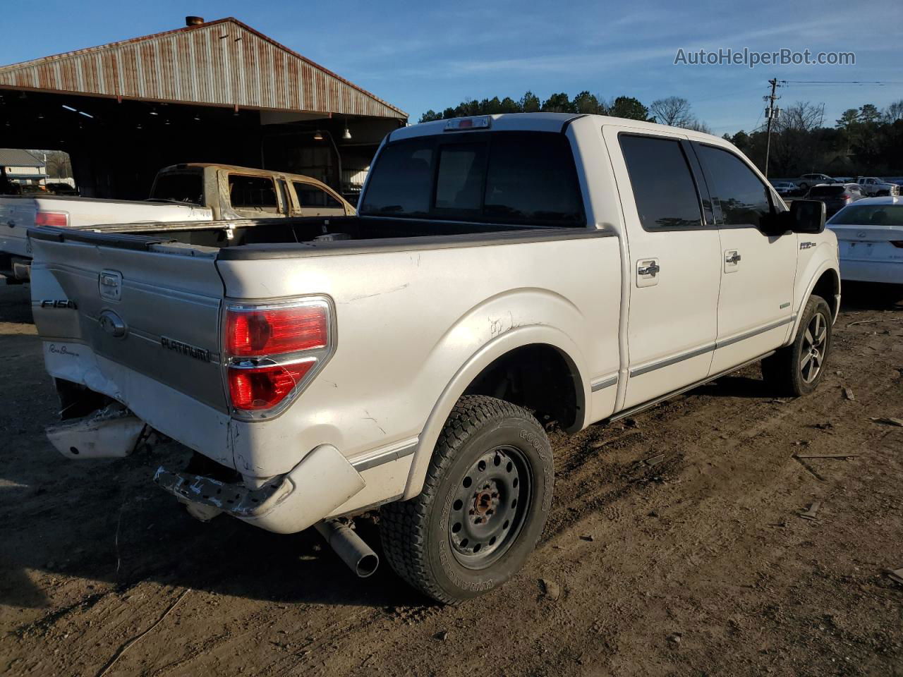 2014 Ford F150 Supercrew Белый vin: 1FTFW1CT1EFB56430